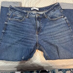 Zara Women's High Rise Denim Jeans - Indigo